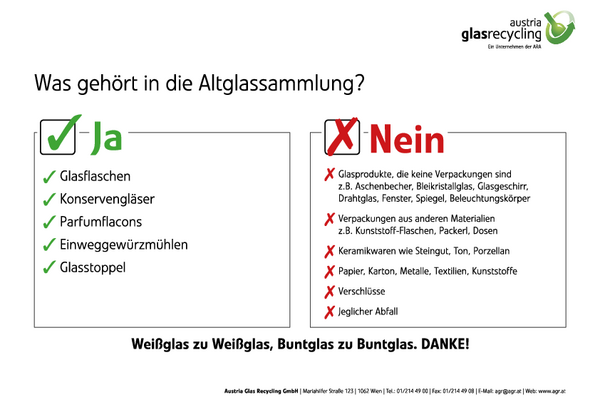 Was gehört in den Altglascontainer